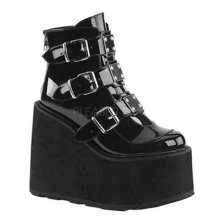 black demonia matte low trinity boots