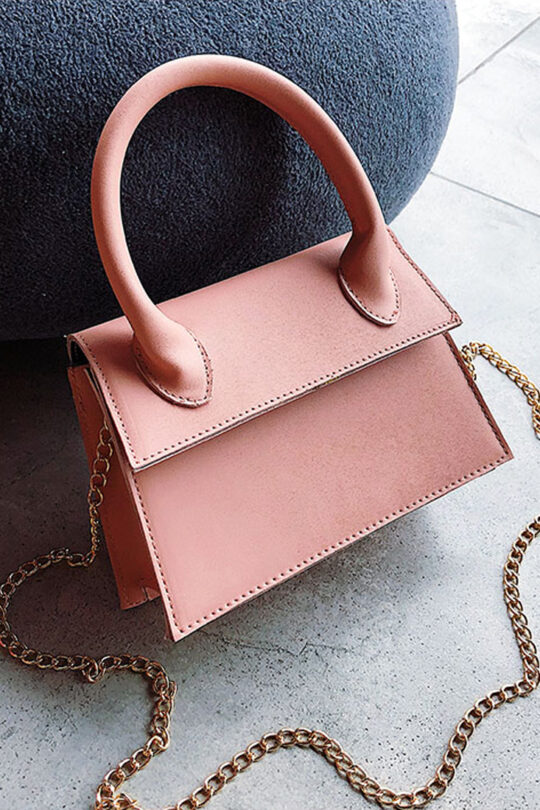 dusty pink evening bag