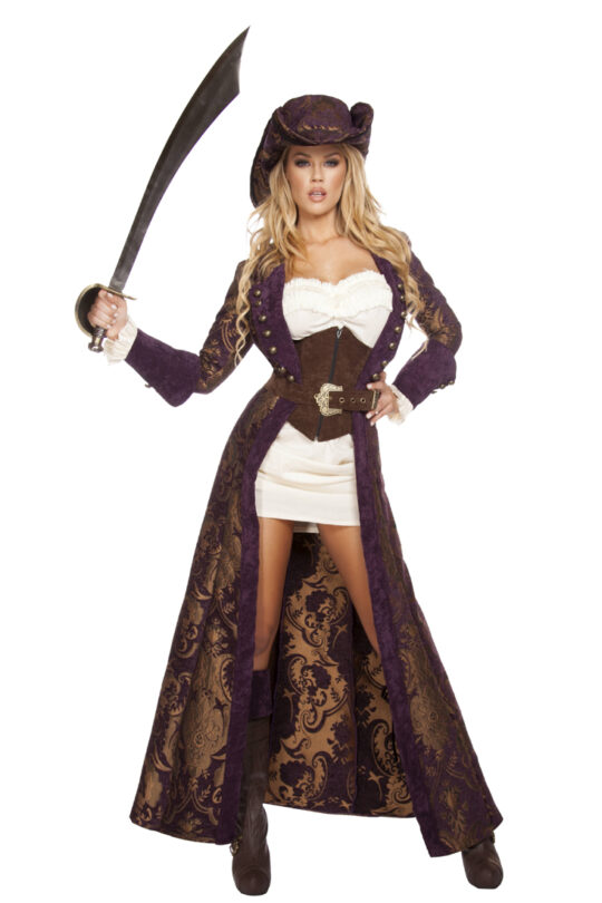 Sexy Decadent Pirate Diva 7 Piece Costume Women Of Edm 2868