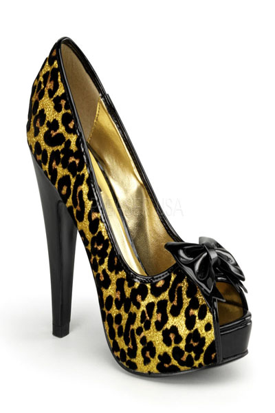 open toe cheetah heels