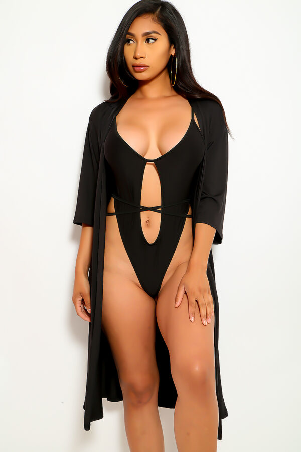 Black Cut Out Two Piece Swimsuit Women Of Edm