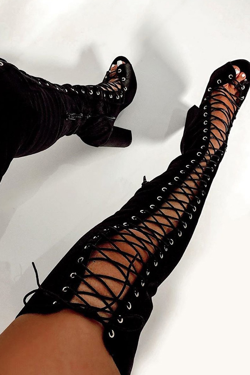 & other stories black lace up boots