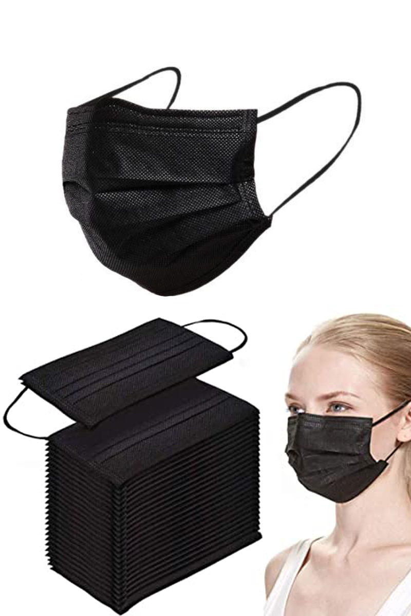 Black Medical Disposable 20 Piece Face Masks - Women of Edm