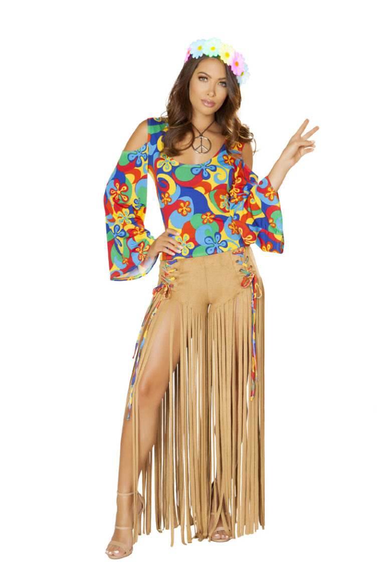 Multi Honey 2 Pc. Hippie Princess Costume - Women of Edm